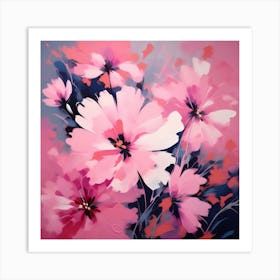 Pink Flowers Art Print