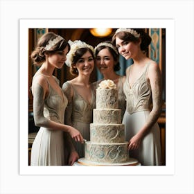 Victorian Wedding Cake 1 Art Print