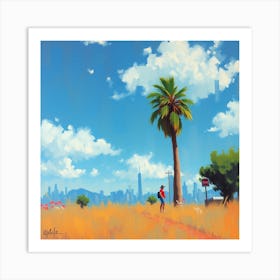 California Skyline Art Print