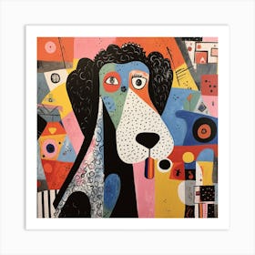 Abstract Dog 8 Art Print