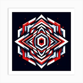 Abstract Geometric Pattern 3 Art Print