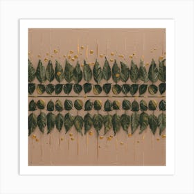 Leaves On A Wall Art Print