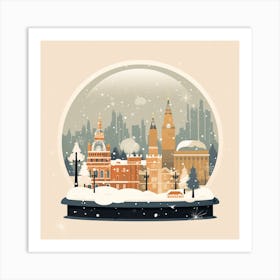 London United Kingdom 2 Snowglobe Art Print