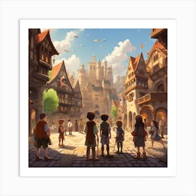 Fairytale Town 3 Art Print