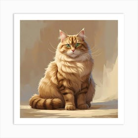 Tabby Cat Art Print