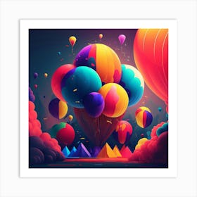 Hot Air Balloons Art Print