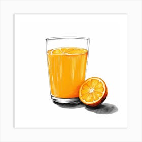 Orange Juice Art Print