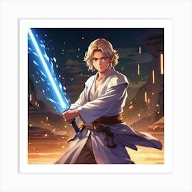 Star Wars Luke Skywalker Art Print