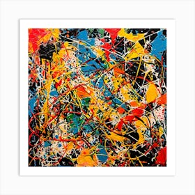 Perfect Paint Throw of Colors Art Print