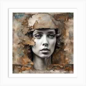 Lady Writed Art Print