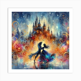 A Beauty And A Beast Dance Art Print