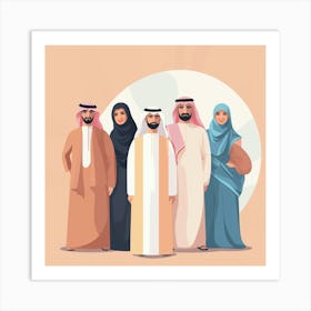 Arab Family (22) Art Print