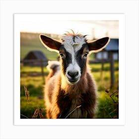 Field Domestic Agriculture Cute Nature Beautiful Rural Herd Farming Animal Farm Farm Anim (10) Art Print