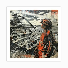 'Indian Miner' Art Print