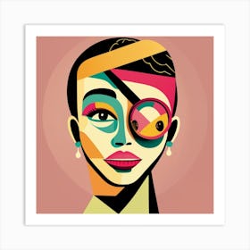 Mimimalisic Face Poster Art Print