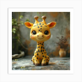 Baby Giraffe 4 Art Print