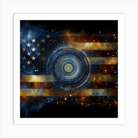 Usa Flag 1 Art Print