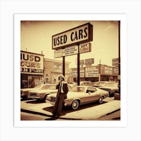 Used Cars 4 Art Print