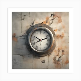 Wall Clock Art Print