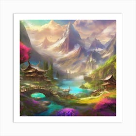 Asian Landscape Art Print