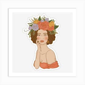 Flower Girl 1 Art Print