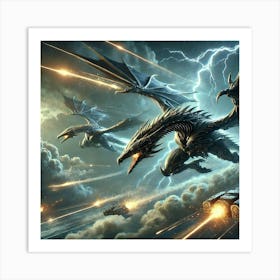 Celestial Fang Frigates Evasion Systems Art Print