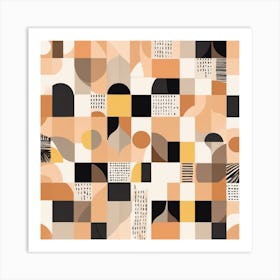 Abstract Geometric Pattern Art Print