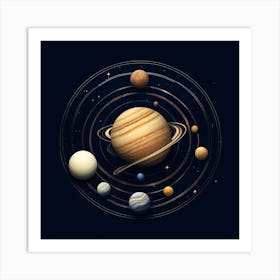 Solar System 1 Art Print