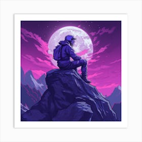 Full Moon In The Sky Art Print