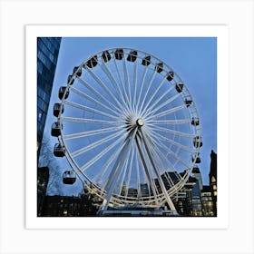 Ferris Wheel At Dusk Art Print