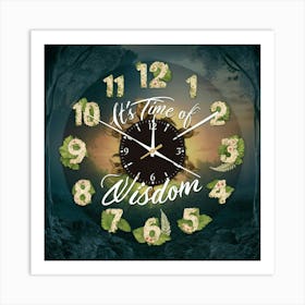 A Captivating And Artistic Poster Of A Wall Clock Art Print