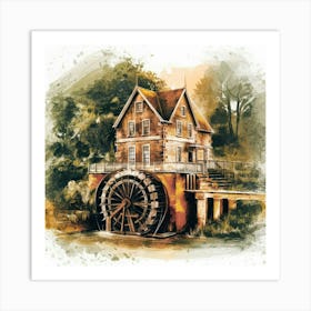 Watermill 1 Art Print