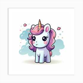 Cute Unicorn 416 Art Print