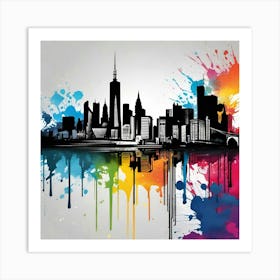 New York City Skyline 71 Art Print