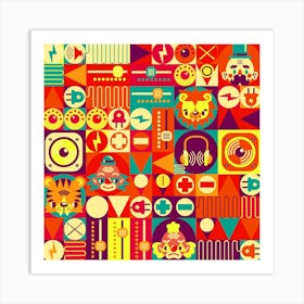 Chobopop Electric Circus Art Print