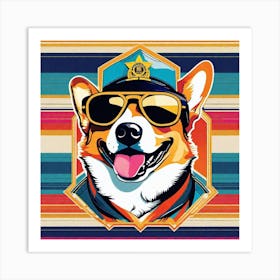 Corgi Dog 2 Art Print