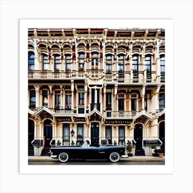 Car In Front Of A Building Art Print