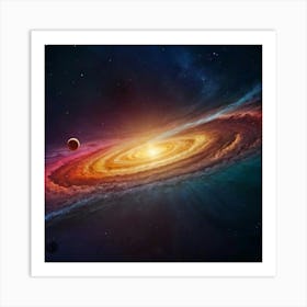 Galaxy In Space 1 Art Print