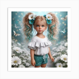 Daisy Girl 19 Art Print