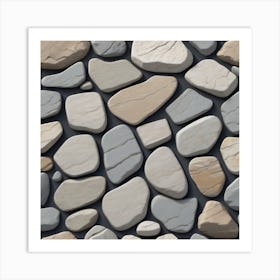 Stone Wall 62 Art Print