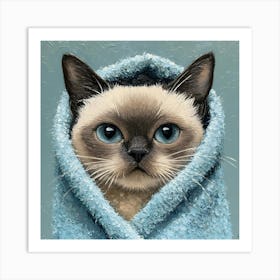 Bathroom Cat 1 Art Print