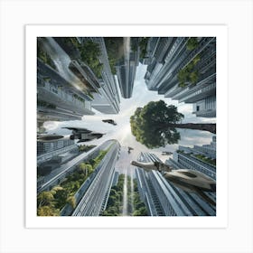 Futuristic Cityscape Art Print