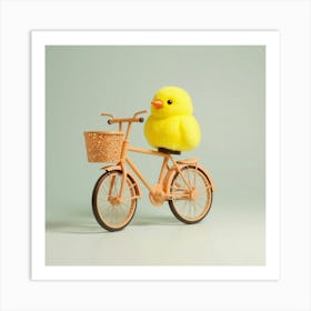 Asm A Bicycle With A Basket And There Is A Yellow Chic 492b02b4 7f29 44be Abce F73298448cc1 Art Print