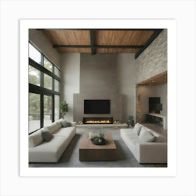 Modern Living Room 13 Art Print