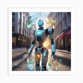 Futuristic Robot 12 Art Print