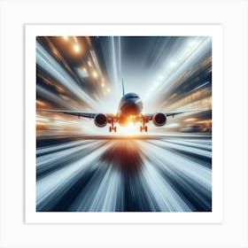 Airplane Taking Off Art Print