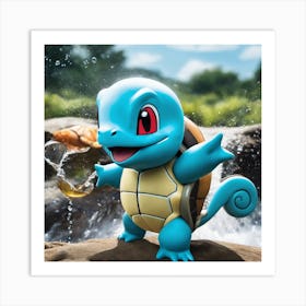 Pokemon Turtle 1 Art Print