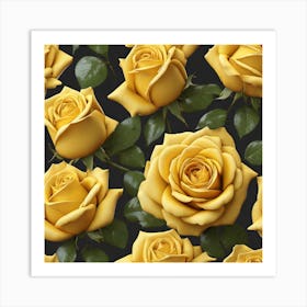 Yellow Roses 2 Art Print