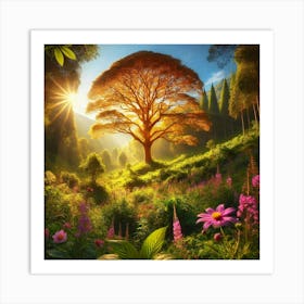 Tree In The Forest 40 Art Print