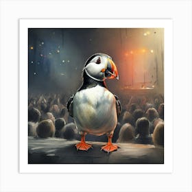 Puffin At The Concert Art Print